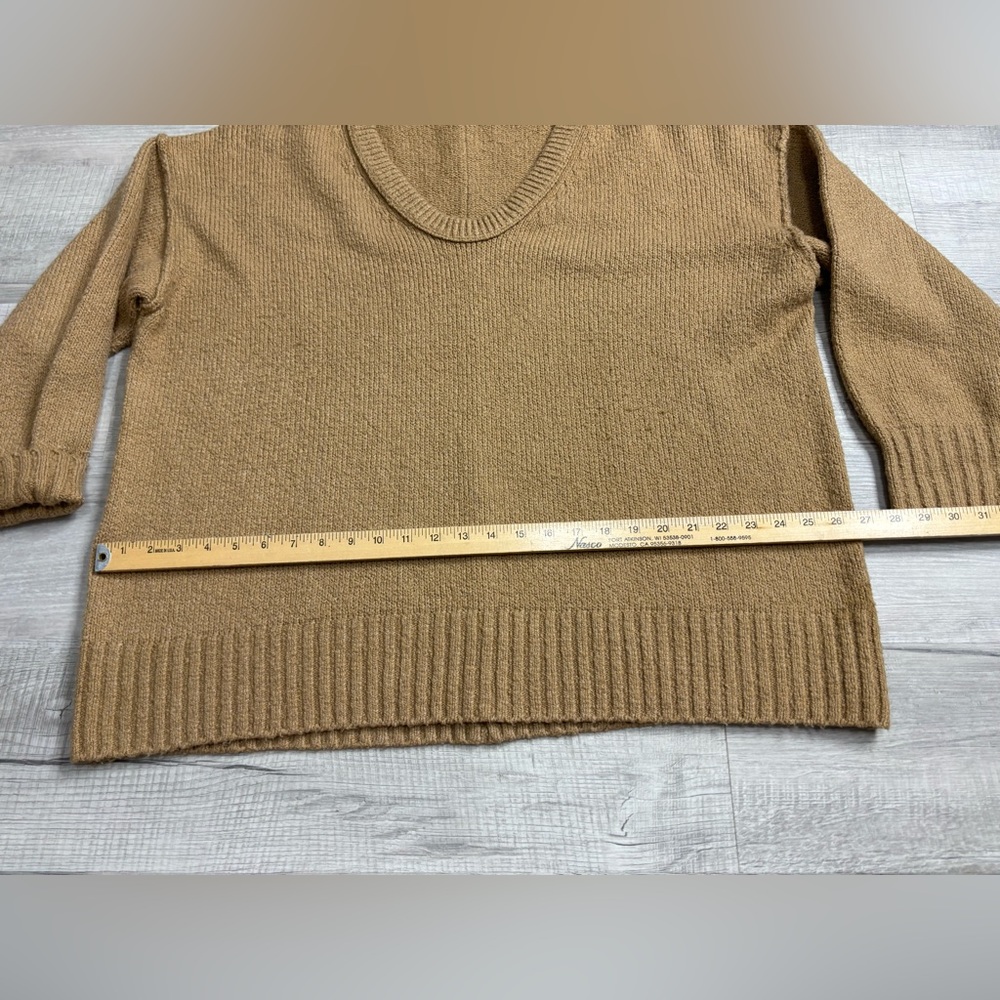 Free People Brookside Dolman-Sleeve Tunic Sweater, Desert Camel, Large - Picture 4 of 6